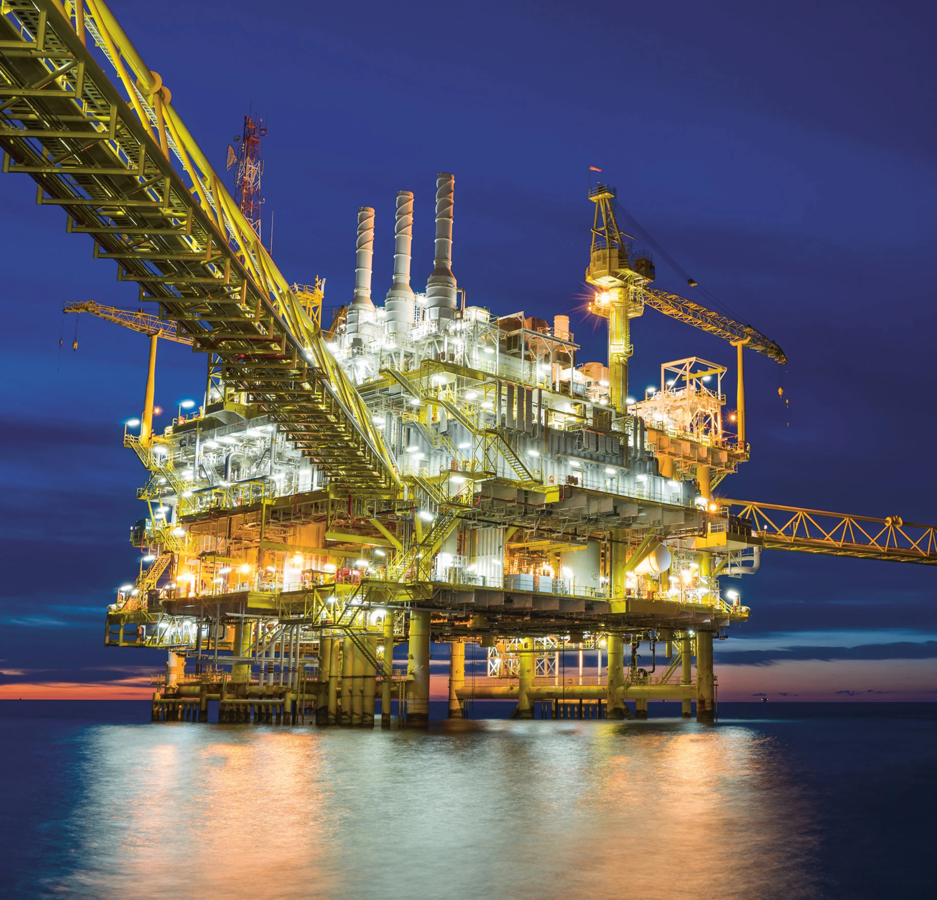 foto av oljeplattform